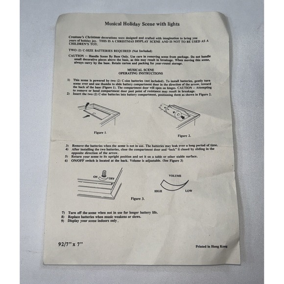 Vintage 1990 Smile Noel Christmas‎ Lighted Musical Santa Reading Letters 12"x7" - Picture 15 of 16